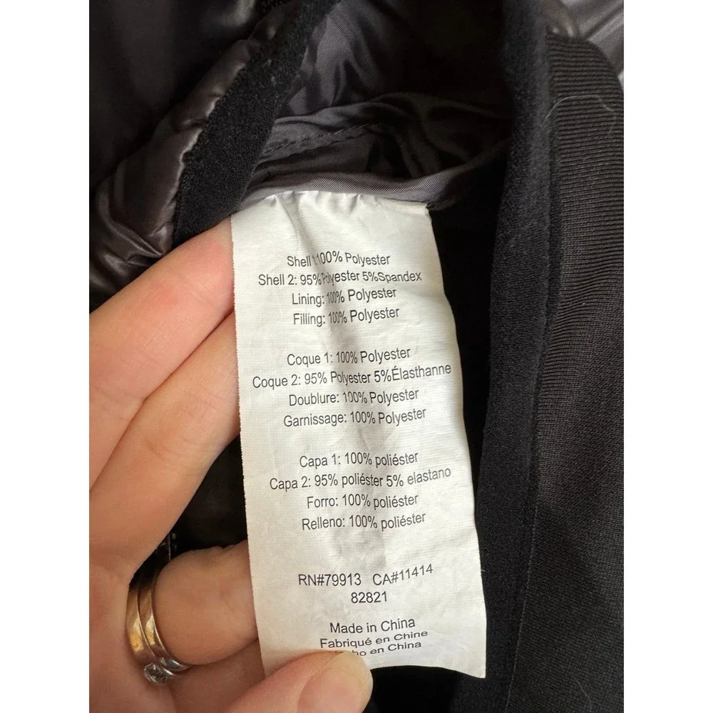 Luxe Essentials Denim (LED) black puffer vest size‎ L